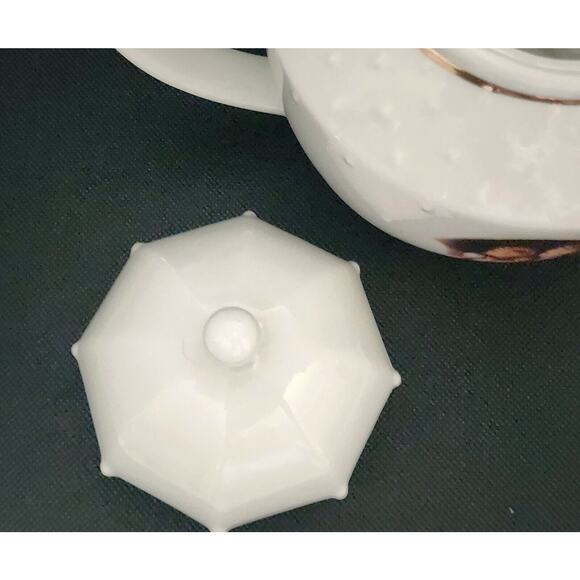 TEAPOT-MATCHING CREAMER-M.J. HUMMEL-DANBURY MINT-Porcelain-Germany-24 oz (Pot) - Picture 7 of 16